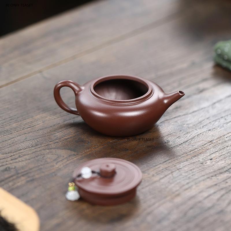 110ml Yixing Purple Clay Teapot Famous Handmade Small Capacity Tea Pot Zisha Kettle Chinese Teaware Tea Ceremony Customized