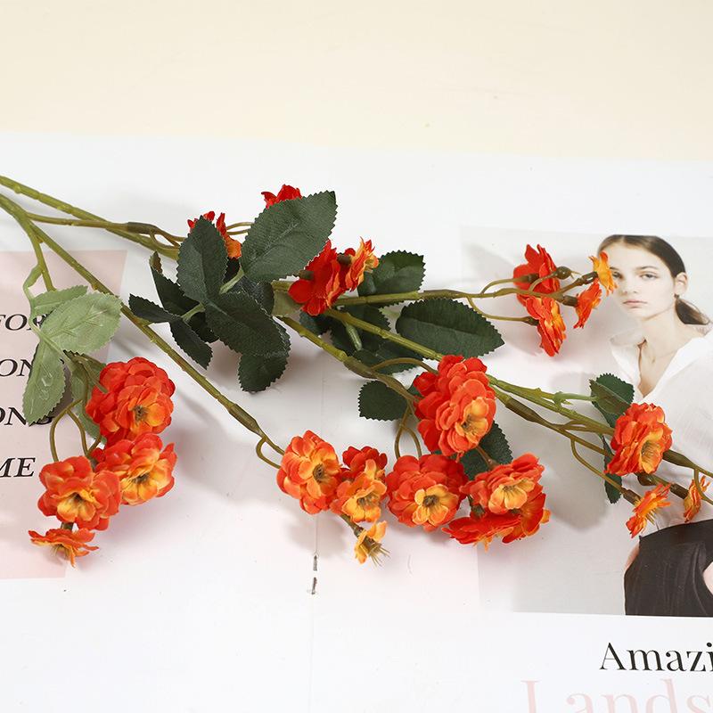 High-end rose flower simulation flower home furnishing living room fake flower decoration ornament table flower