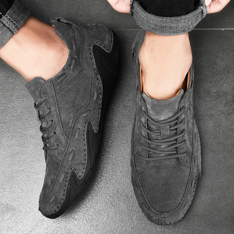 38-48 Herrenstiefel Weich und Bequem Britische Mode Lässige Herren Handgefertigte Nähte Um Lässige Stiefel Zu Helfen