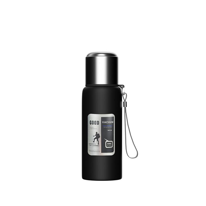 Water Bottle Thermos Cup Men's Outdoor Travel Water Cup Large Capacity 111 Stainless Steel Double Layer Vacuum Liner All Steel Thermal Insulation Pot