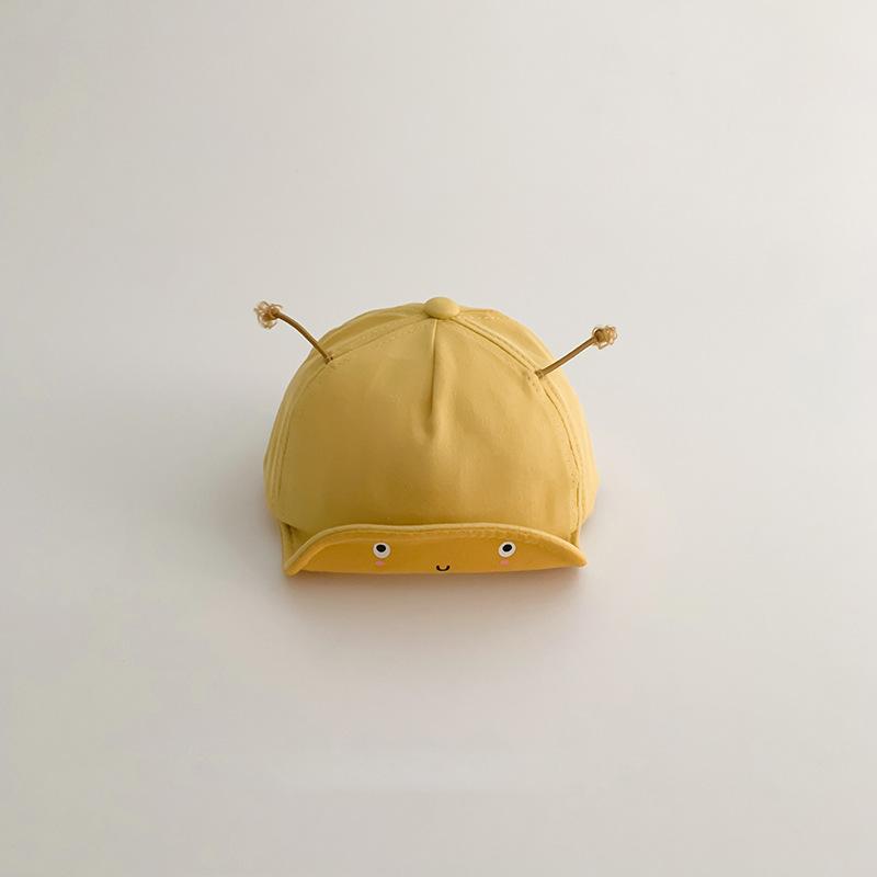 

2-16Months Baby Duck Tongue Hat Cute Cartoon Infant Peaked Cap Toddler Soft Brim Sun Protection Baseball Hat Kids Outdoor Visors 44-46cm fit 2-16M жовтий