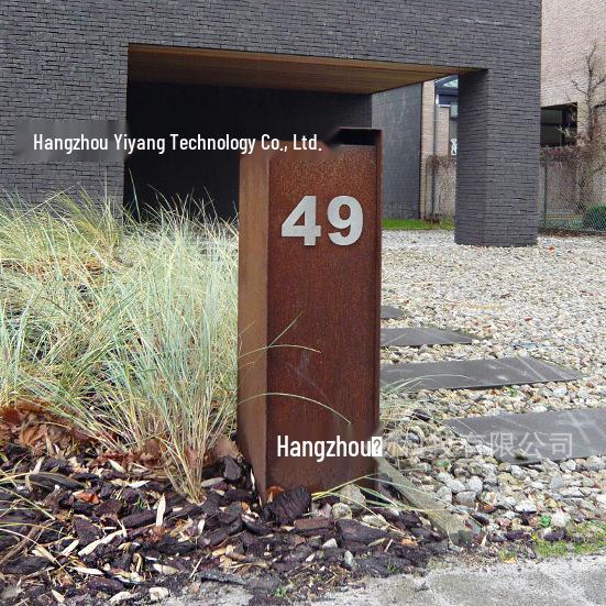 15CM 3D Stainless Steel Outdoor House Number - 6 Inch