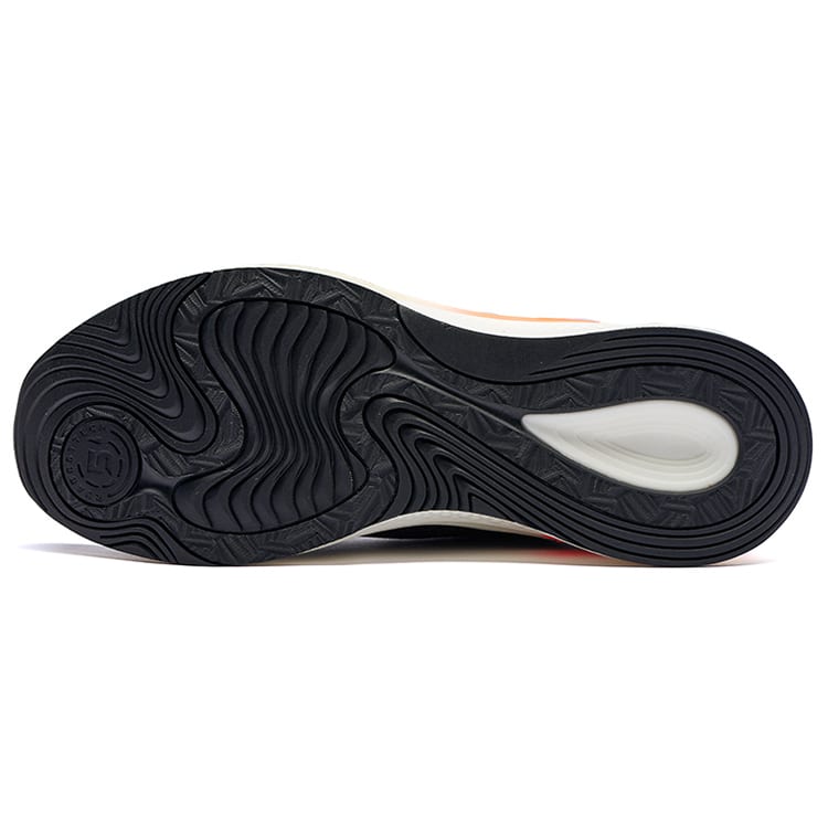 361 Yu Yi Soft Sole Rebound Abrasion Resistant Slip Resistant Low top Running Shoes Men's Black Yellow 672212218