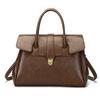 Large Capacity Tote Bag Women Stylish Everyday Shoulder PU Leather Zip Multi-Compartment Organizer