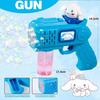 New Hot Stitch Electric Bubble Gun Toy Bubbles Machine Automatic Soap Blower With Light Outdoor Game Boys And Girls Gift