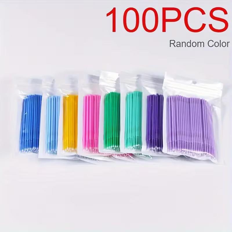 

300PCS eyelash extension nano cotton swab cleaning stick eye makeup planting false eyelash cotton swab tattoo beauty makeup tool