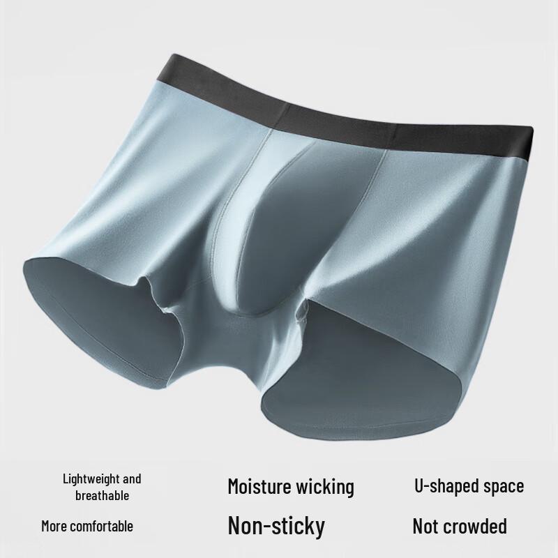 LANGSHA Men's Pure Cotton Antibacterial Boxer Briefs