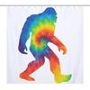Funny Bigfoot Sasquatch Shower Curtain, Full Moon Starry Sky Bathroom Curtains Set Waterproof Polyester Bathtub Bathroom Decor