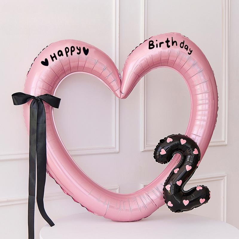 32inch Gold Rose Blue Silver Number Aluminum Film Balloons Digital Baby Shower Christmas Wedding Happy Birthday Party Decoration