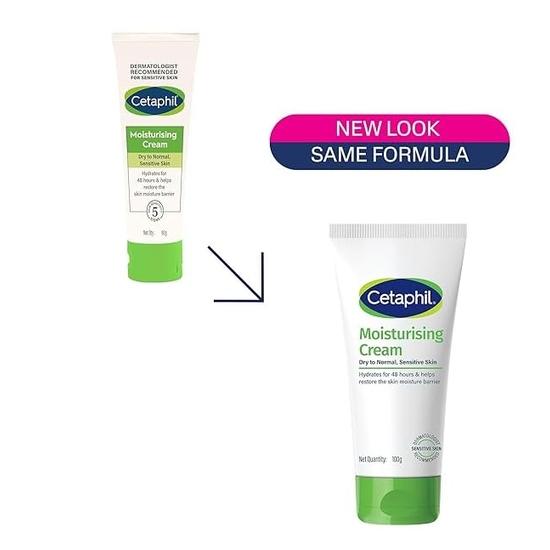 Cetaphil Moisturising Cream 80g and Gentle Skin Cleanser 125 Ml Combo