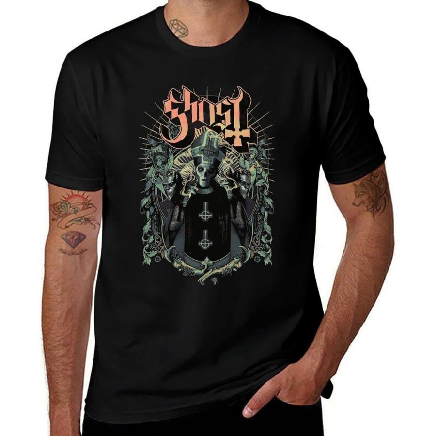 MAZHALAI Mens T-Shirts Ghost Meliora Cotton Short Sleeve Crew Neck T Shirt XXXXXL разноцветный