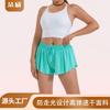 Sportshorts Damen elegante Shorts mit Elasthan-Futter und Jugend Schmetterlingsrock, geeignet für Fitness und Laufen