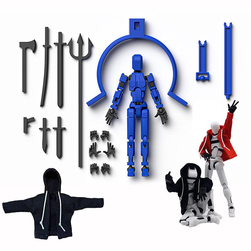 Hoodie Dummy13 Magnetic Action Figure Set Dummy 13 Action Figure With Hoodie T13 Action Figure Set Accessories 3D Printed