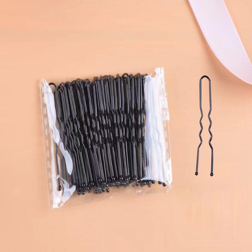 50pcs/set U Shaped Hairpins For Bun Metal Hair Clip Pins Bobby Bridal Barrettes Fashion Hair Styling Tools U Clips