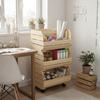 Wooden Modular Shelf for Vegetables and Fruits, 3-Tier, On Wheels | GoodFreshDecor