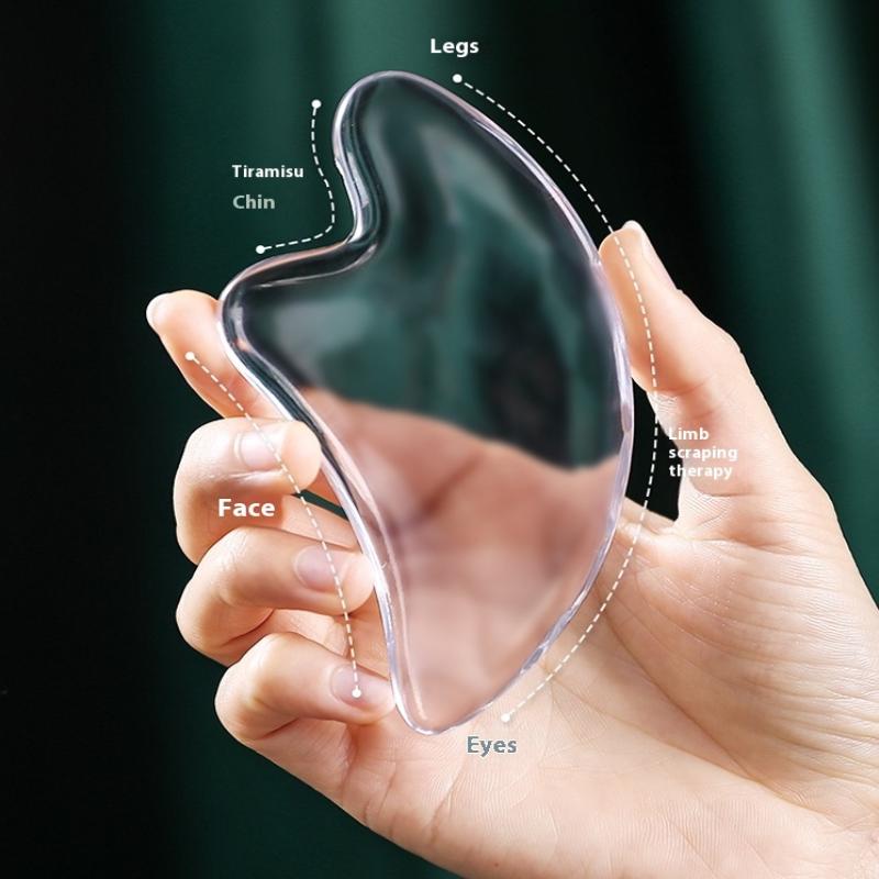 1Pcs Transparent Gua Sha Board Gua Sha Massage For Face Lifting Gua Sha Scraping Face Massager Resin