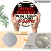 2D Flat Aluminum French-style Fun Warning Signs and Plaques, Available In Various Sizes. Vintage Dripping Skull Wall Decorations, Suitable for