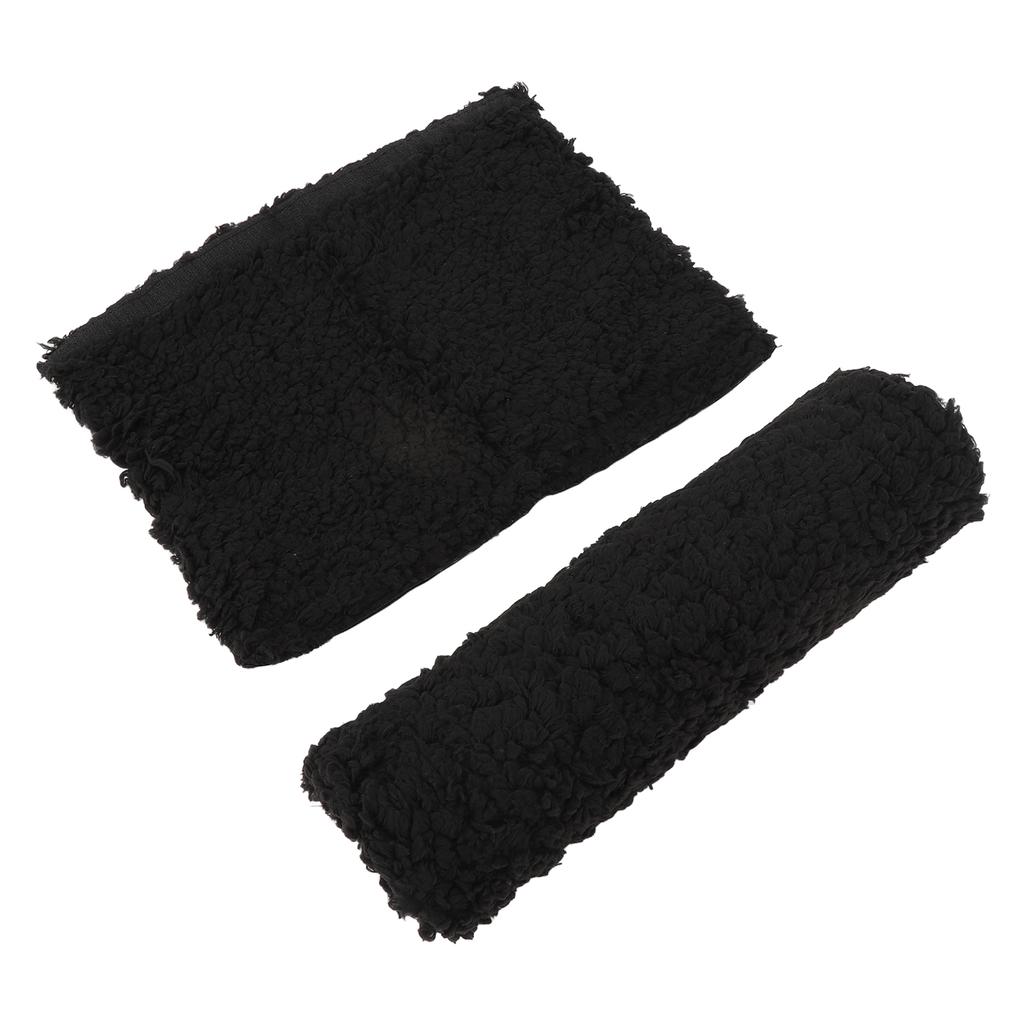 2pcs Chair Armrest Pad Sheepskin Fleece Armrest Cushion Comfortable Chair Armrest Pad for Transport Chairs Office