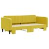 VidaXL Daybed with Trundle Bed Yellow 90x200 Cm Velvet 3197068