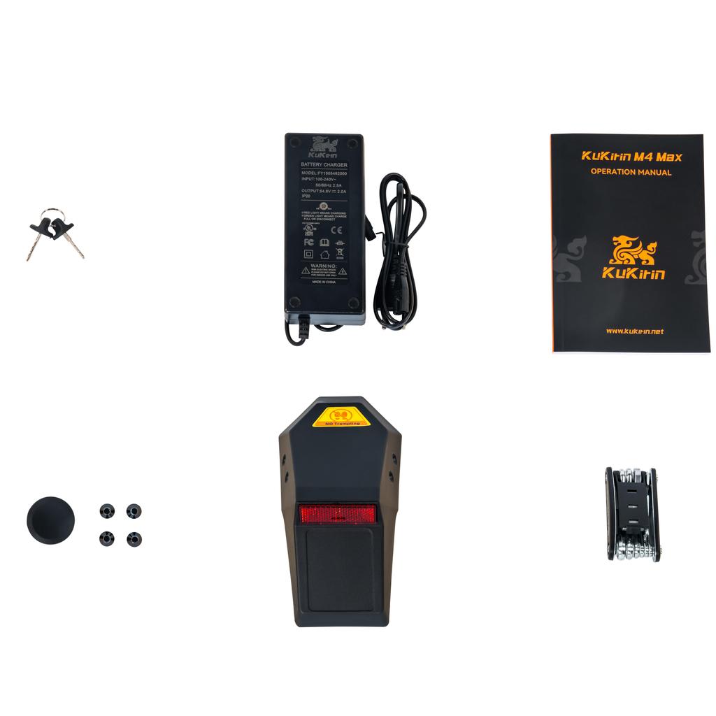KuKirin M4 Max Multi Terrain Adult Foldabe EScooter 800W Motor 48V18AH Battery 10 Inch Off-Road Tires City Commuting Electric Scooter