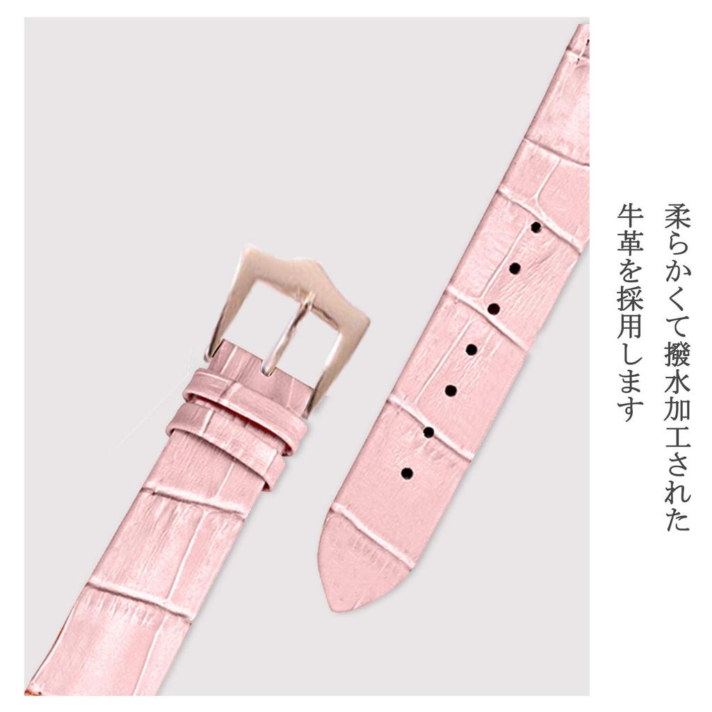 RORIOS Women's Fashion Rolling Diamond Watch with Leather Band, Quartz Movement, Analog Display, Perfect for Casual, Business, and More, Pink