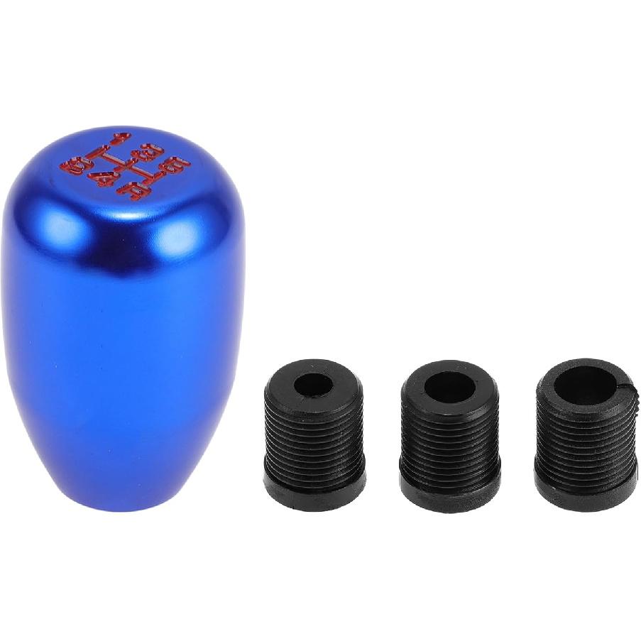 

Car Shift Knob, 6cm Universal for 5 Speed Manual Transmission Vehicle Gear Shifter Knob with 3 Adapter Aluminum Alloy Purple, 1 Set синий