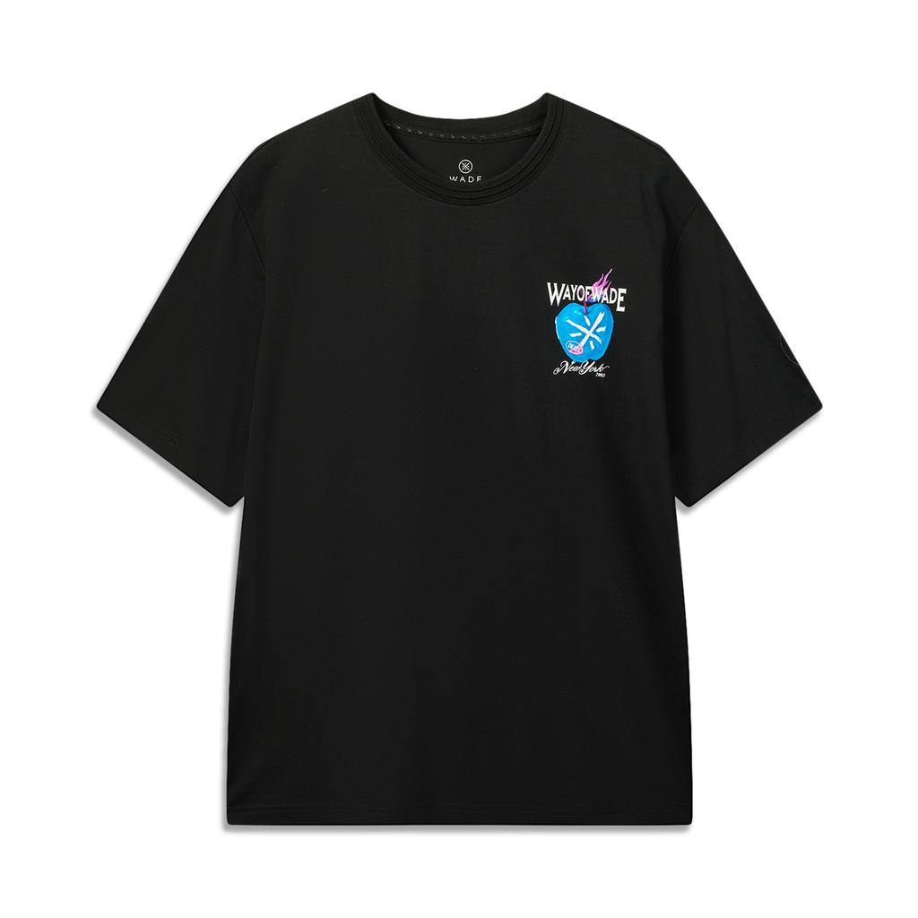 Li-Ning Wade Series Ice Feel Comfortable Washable Loose Round Neck T-Shirt Men tops AHSW139-2