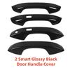For Volkswagen Golf8 MK8    ABS Plastic Car Modification Accessory Carbon Door Handle Bowl Cover Trim Paste Style