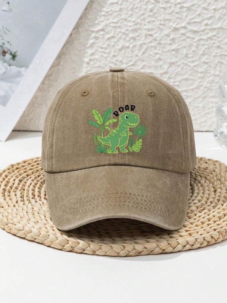 Space Explorer Graphic Distressed Baseball Cap Adjustable Polyester Casual Outdoor Hat