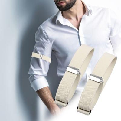 1 paar Frauen Männer Elastische Armband Einfarbig Hemd Hülse Halter Einstellbare Arm Manschetten Bands Kleidung Zubehör