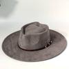 Men's vegan suede hat, women's heart-shaped crown logoengraving suitableforpyrographywide-brimmed hatcappelloluxuryhatsfor woman