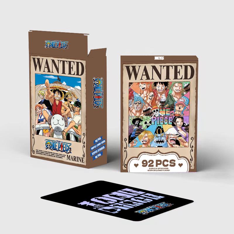 92 One Piece LOMO Cards: Double-Sided HD Printed Posters & Stickers