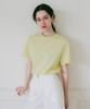 LOSSYROW Signature Logo Half-Sleeve T-Shirt Lime