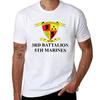 3rd Battalion 5th Marines Full Color Veteran Tshirt Comfortable Basic Crew Neck Tee Tshirt