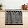 Heat-Resistant Oven Door Curtain Ruffle Trim Oven Cover Stove Cover Skirt  Cottage Kitchen