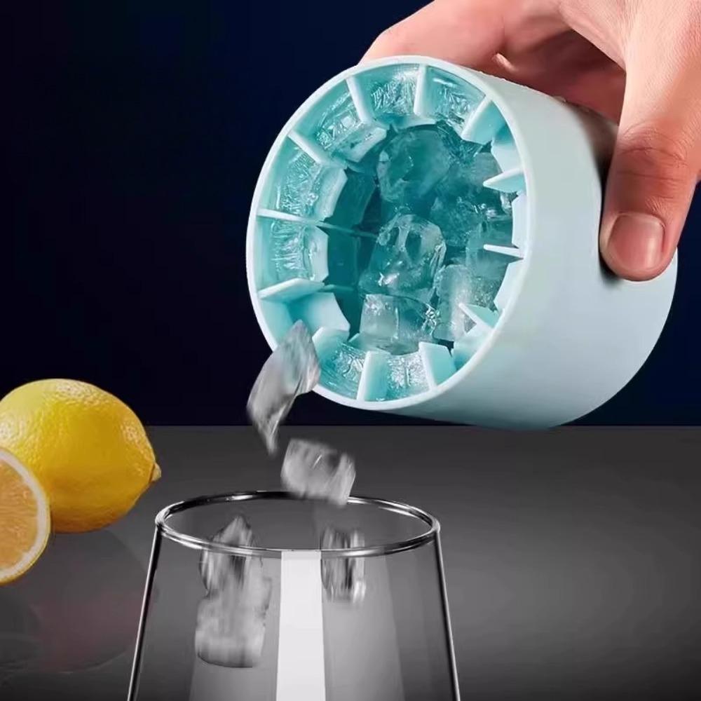 Silicone Ice Cube Mold Round Ice Bucket Summer Homemade DIY Refrigerator Freeze Ice Maker Creative Mold Barware Tools