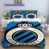 Club Brugge KV Custom Name Pattern Bedding,Quilt Set Quilt Cover Pillowcase Home Birthday Gift(1 * Duvet Cover + 2 * Pillowcase, Without Core)