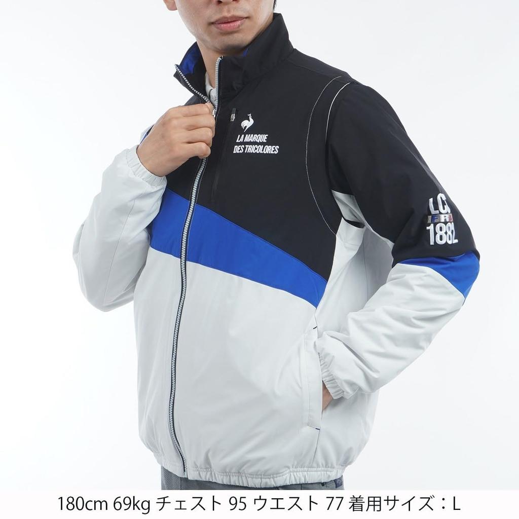 Le Coq Sportif Golf Stretch Forcer a jacket with detachable and HeatNavi WH00 Size Blouson, classic, padded, 2-way sleeves, windproof,