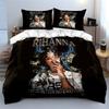 Smoking Woman Money Art Print Bedding Duvet Cover Set Duvet Cover Pillowcases  (1*Duvet Cover 2*Pillowcases, without duvet insert)