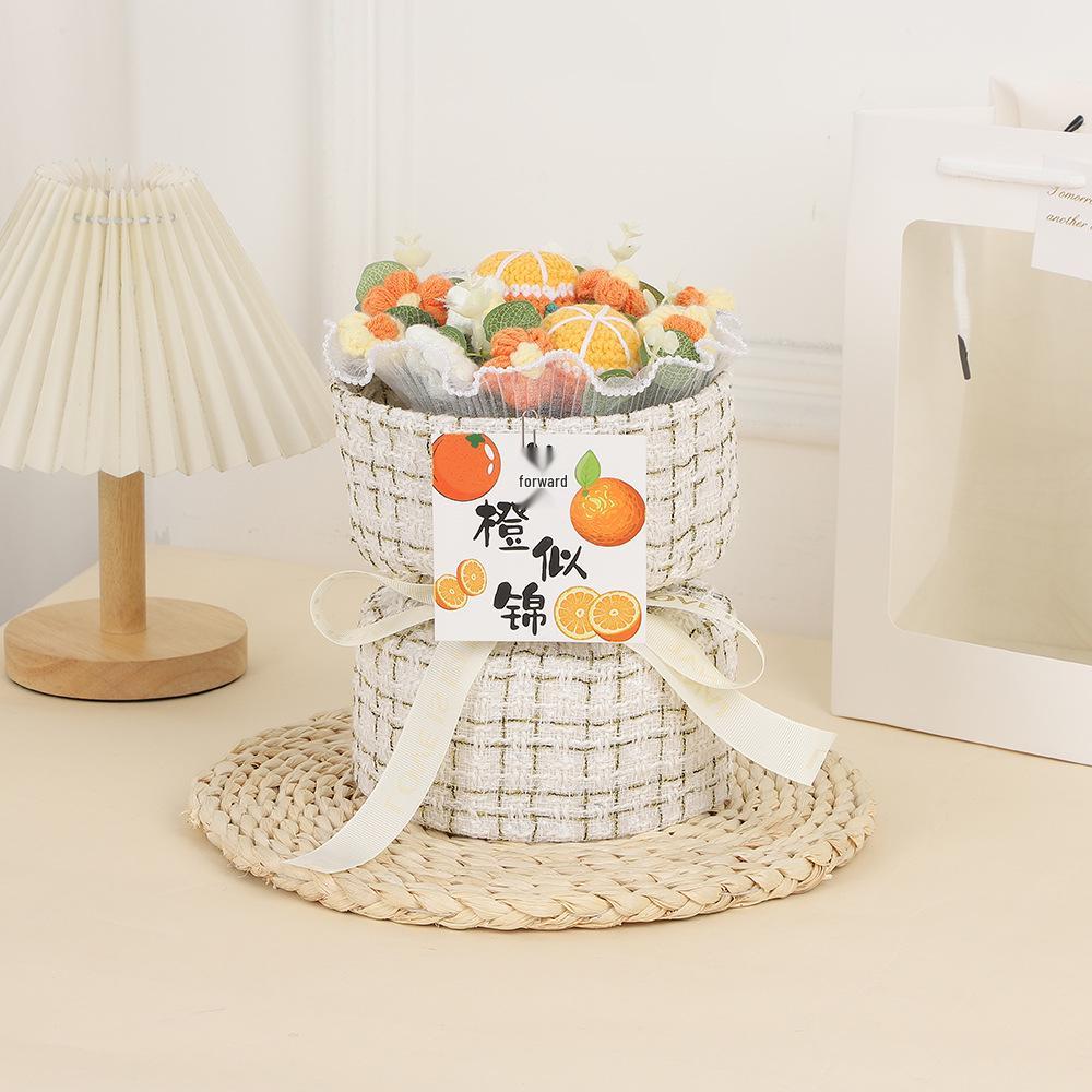 Sunflower Knitted Bouquet: Inspirational Graduation Gift for Gaokao & Zhongkao