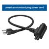 NEMA 5 15P to 5 15R and C7 Double Outlet Power Splitter Cord 14AWG 3 Prong Extension Cable for Speaker Printer Computer