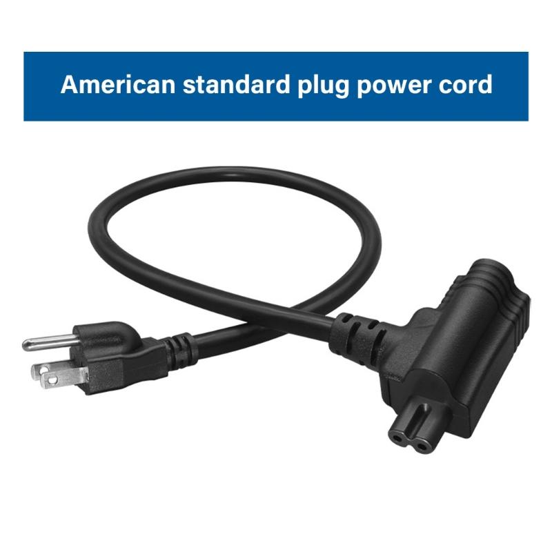 NEMA 5 15P to 5 15R and C7 Double Outlet Power Splitter Cord 14AWG 3 Prong Extension Cable for Speaker Printer Computer