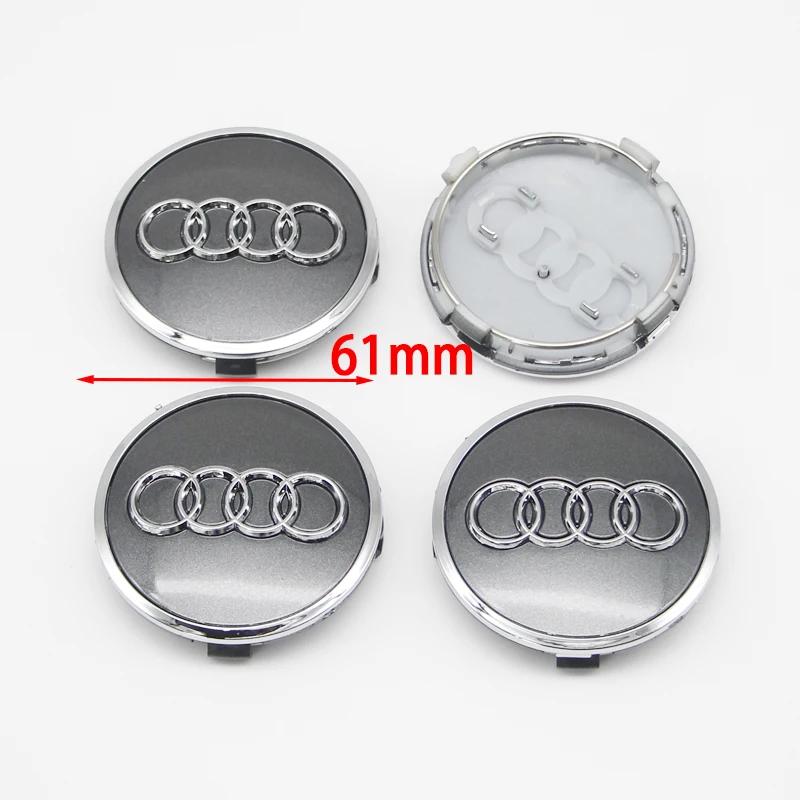 For Audi B5 4Pcs 135MM Car Hub Caps 4F0601165N For Audi A4 A5 A6 A7 Q3 Q5 A3 S5 Accessories Auto Wheel Center Cap Hubcap Rim Covers Styling