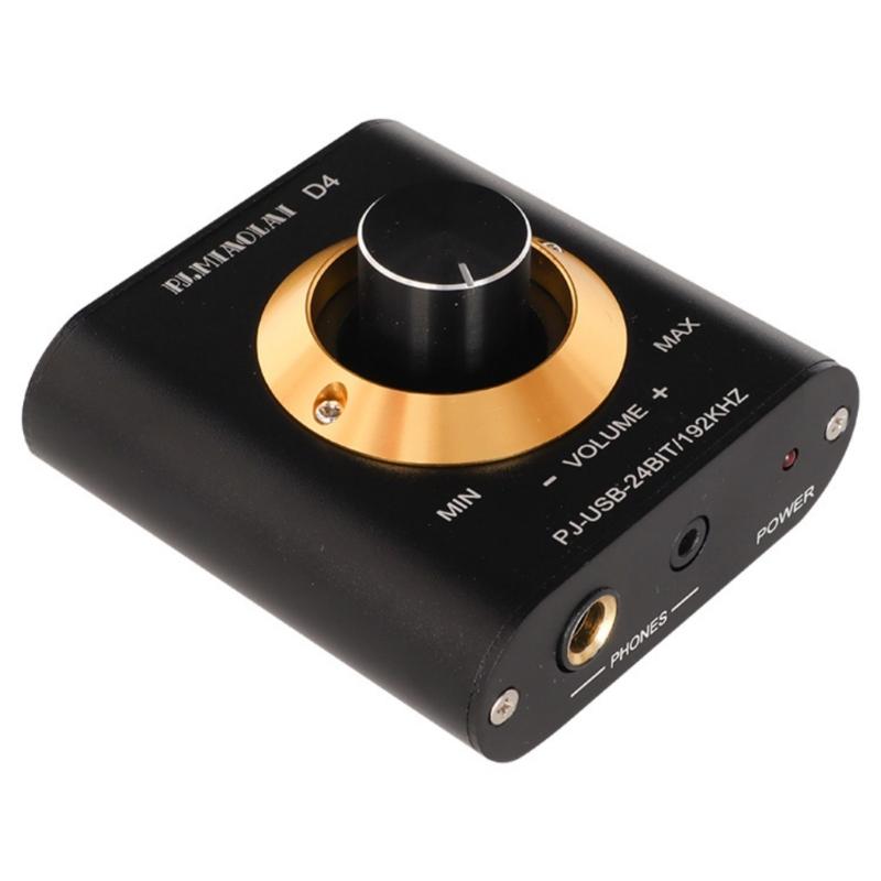 Audios Decoders External Sound Card For HiFi Music Volumes Control Knob USB Plugs and Play Desktop Notebook Compatibility