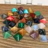 Crystal Healing Chakra Pyramid Stone Set Featuring Unique Natural Quartz Crystals For Spiritual Growth