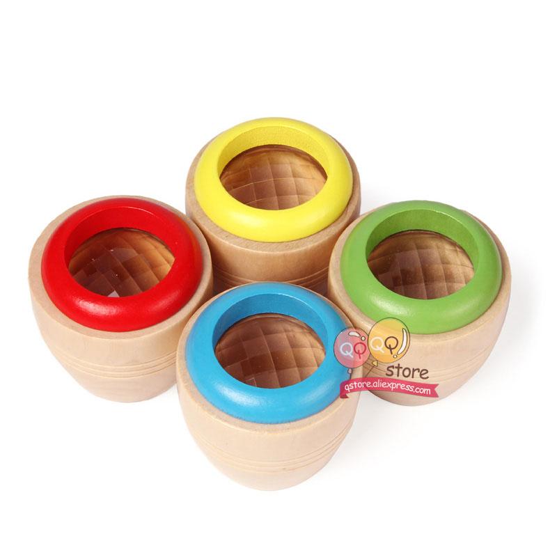 

N-Tsi Magic Деревянные калейдоскопы Веселые игрушки для детей Подарок для детей Дошкольник Prism Монтессори Раннее образовательное пазл 1 шт. зелёный