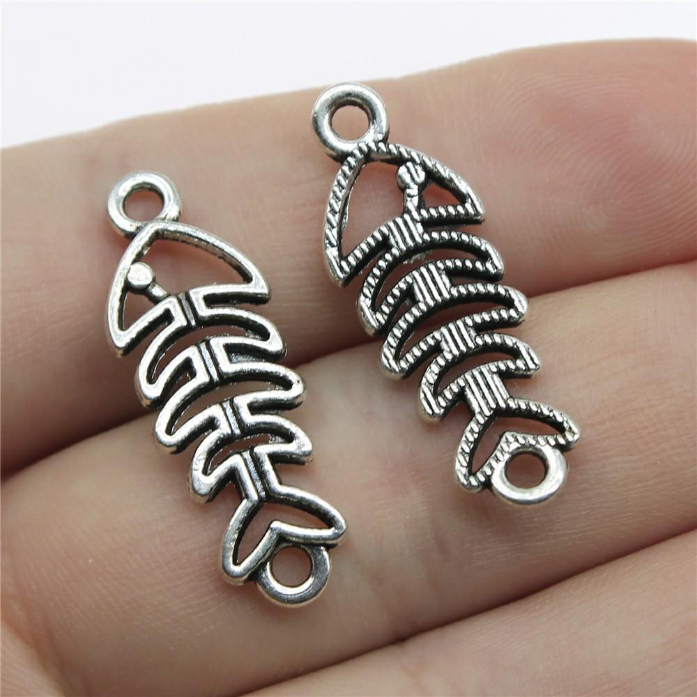 10pcs Connector Charms Tibetan Bronze Silver Color Pendants Vintage Jewelry Making DIY Handmade Craft
