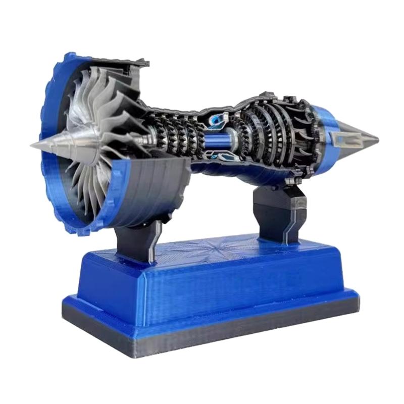 Realistic TR900 Turbofan Engine Aviation Model 3D Printing Toy Perfect for Teen Education & Display Science  Engineering