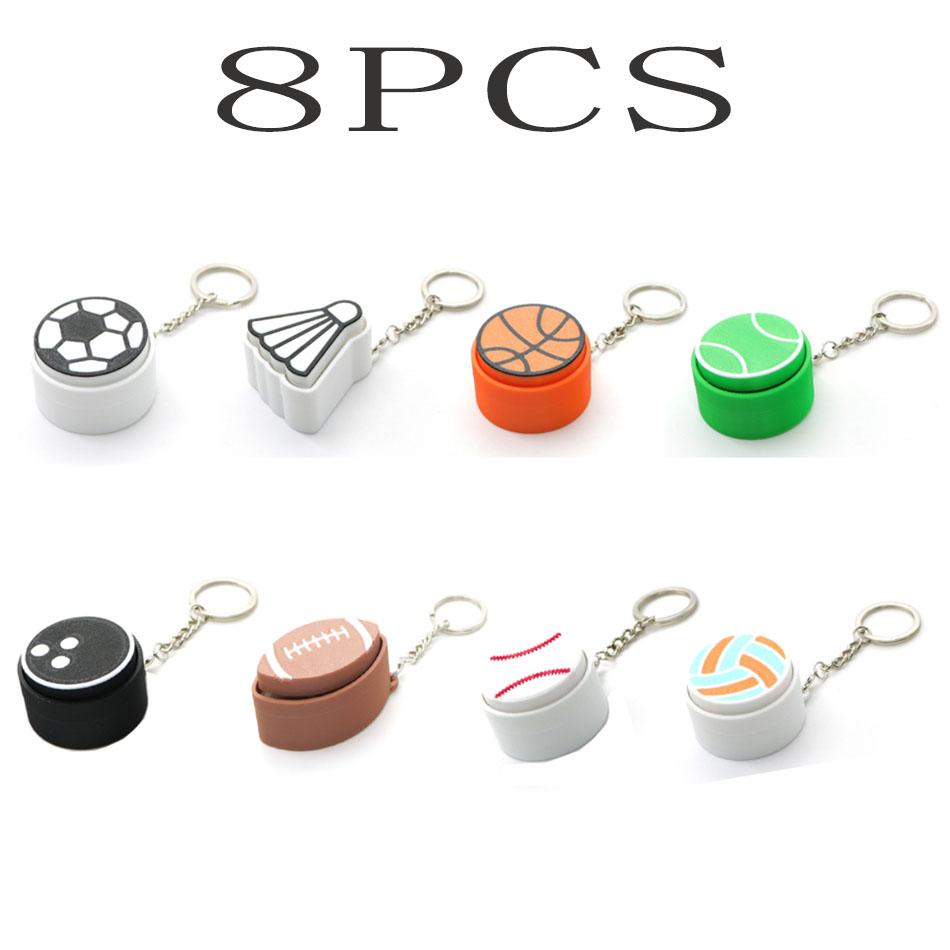 Ball Keyboard Keychain Fidget Toys Push Bubble Stress Relief Sensory Toys Basketball Football Keyboard Clicker For Kids Adults