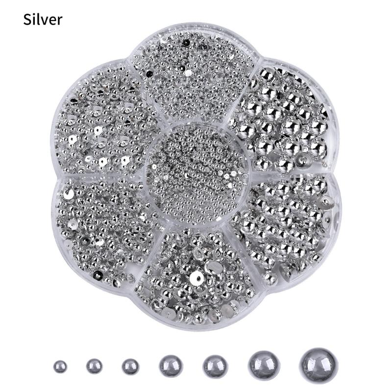 Elegant and Modern Resin Half Beads Nail Art Craft Personalized Nails DIY Decoration for Special Occasions